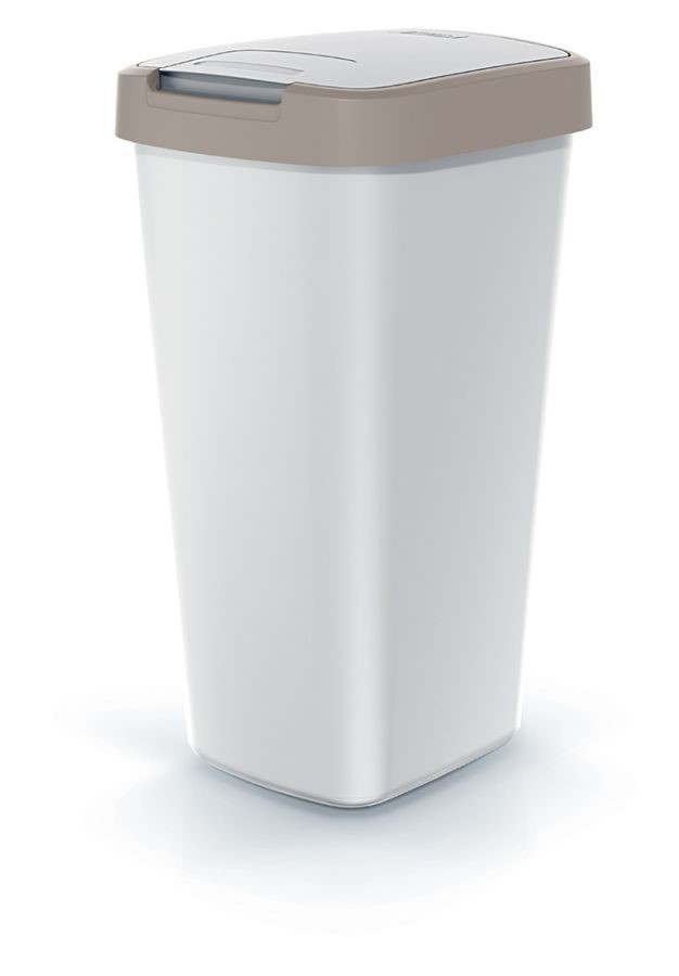 Odpadkový kôš DAILY 25 l sivý - hnedé veko