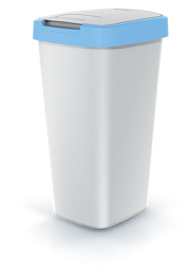 Odpadkový kôš DAILY 25 l sivý - modré veko