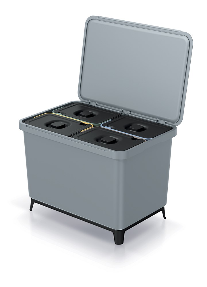 Odpadkový kôš MULTISORT 4 x 10l - sivý